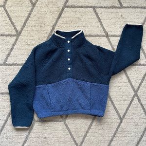 Color Block Fleece Pullover